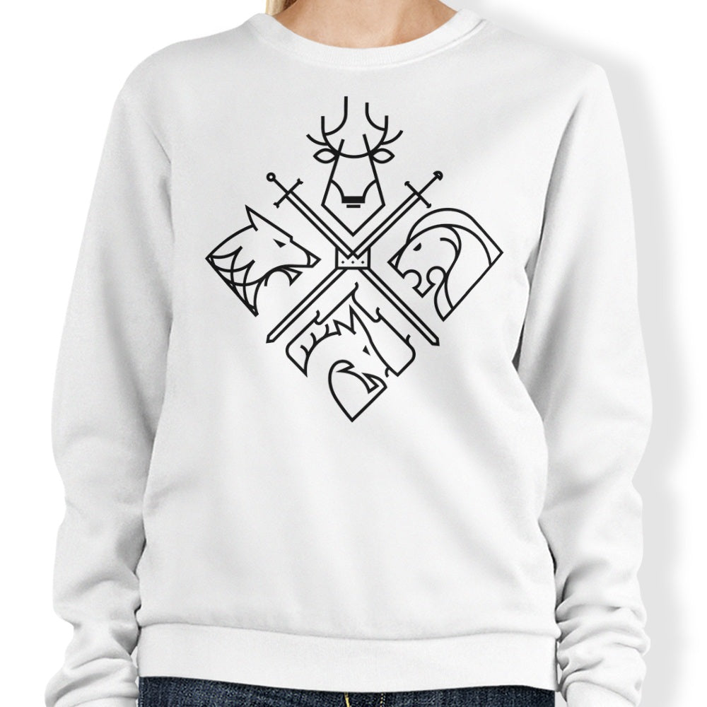 Minimal Thrones (Alt) - Adult & Kids T-Shirts, Sweatshirts & Hoodies apparel design preview 1