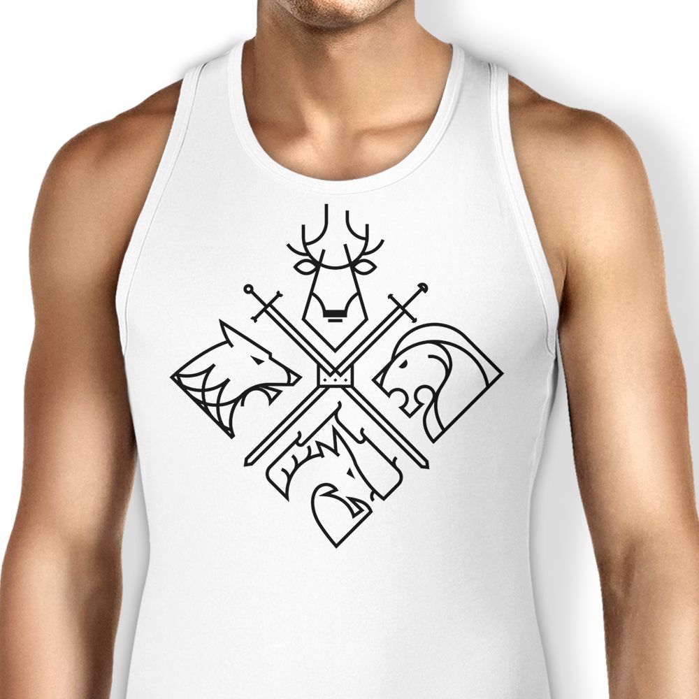Minimal Thrones (Alt) Tank Top - Adult & Kids T-Shirts, Sweatshirts & Hoodies apparel design preview 1