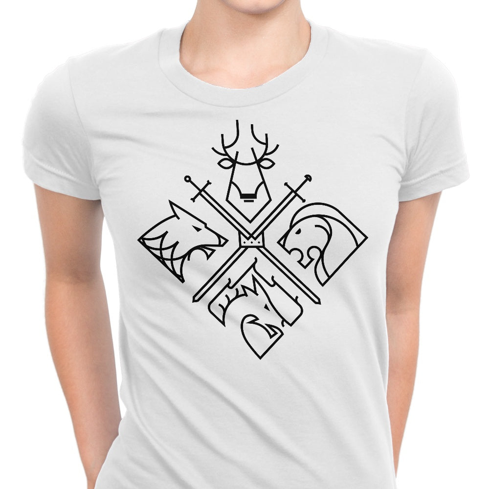 Minimal Thrones (Alt) Women's Apparel - Adult & Kids T-Shirts, Sweatshirts & Hoodies apparel design preview 1
