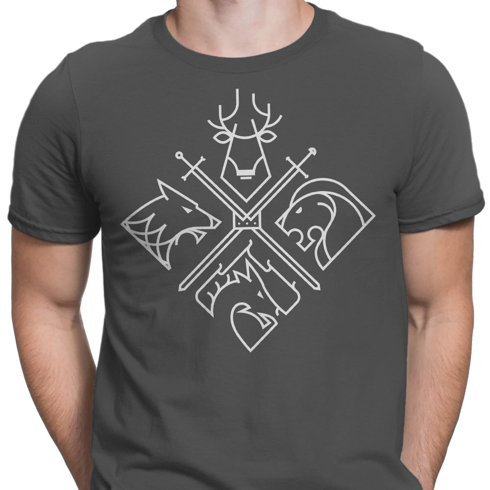 Minimal Thrones Men's Apparel - Adult & Kids T-Shirts, Sweatshirts & Hoodies apparel design preview 2
