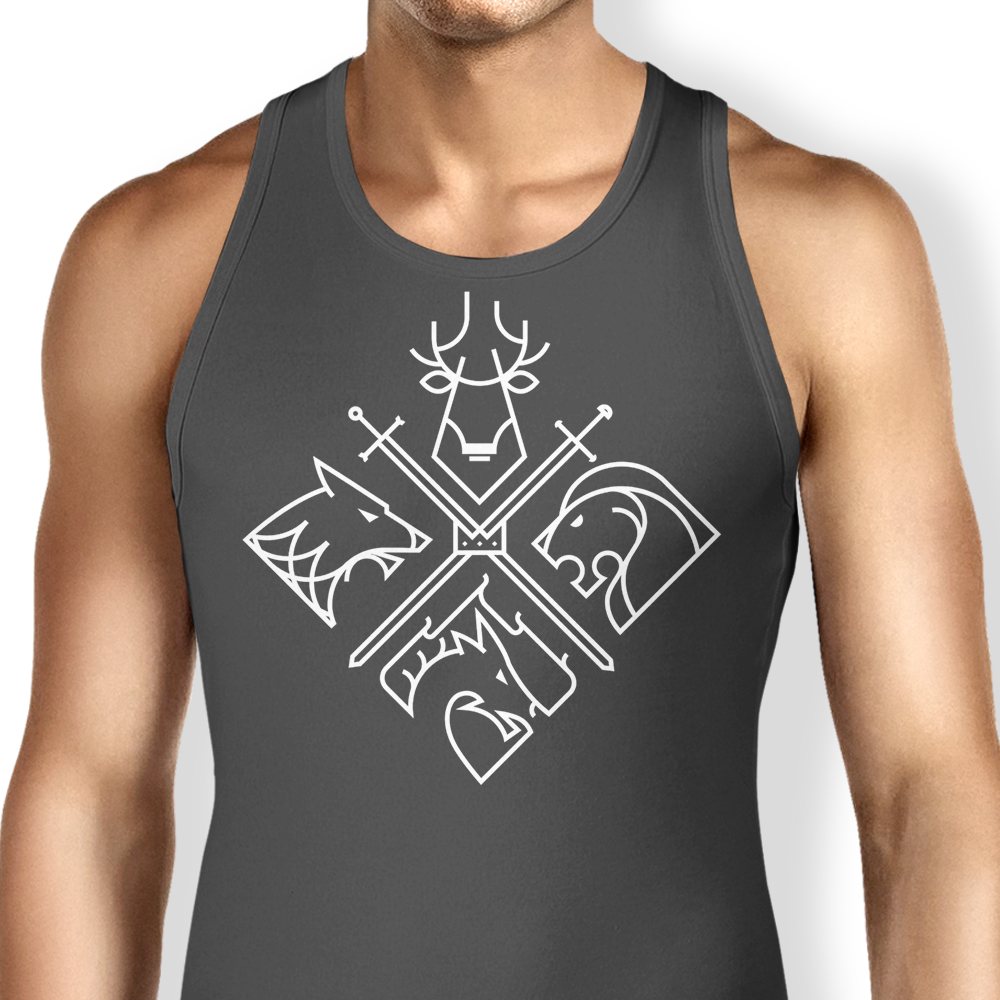 Minimal Thrones Tank Top - Adult & Kids T-Shirts, Sweatshirts & Hoodies apparel design preview 1