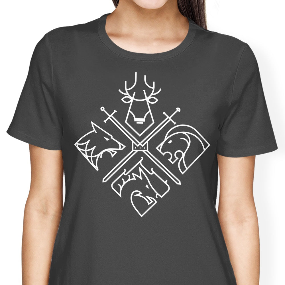 Minimal Thrones Women's Apparel - Adult & Kids T-Shirts, Sweatshirts & Hoodies apparel design preview 2