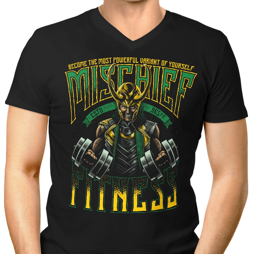 Mischief Fitness Men's V-Neck - Adult & Kids T-Shirts, Sweatshirts & Hoodies apparel design preview 1