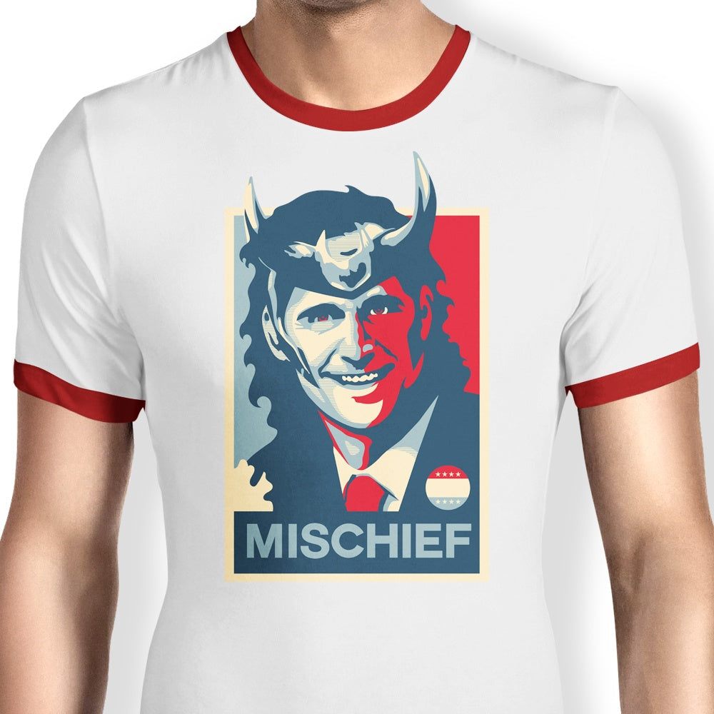 Mischief Ringer - Adult & Kids T-Shirts, Sweatshirts & Hoodies apparel design preview 1