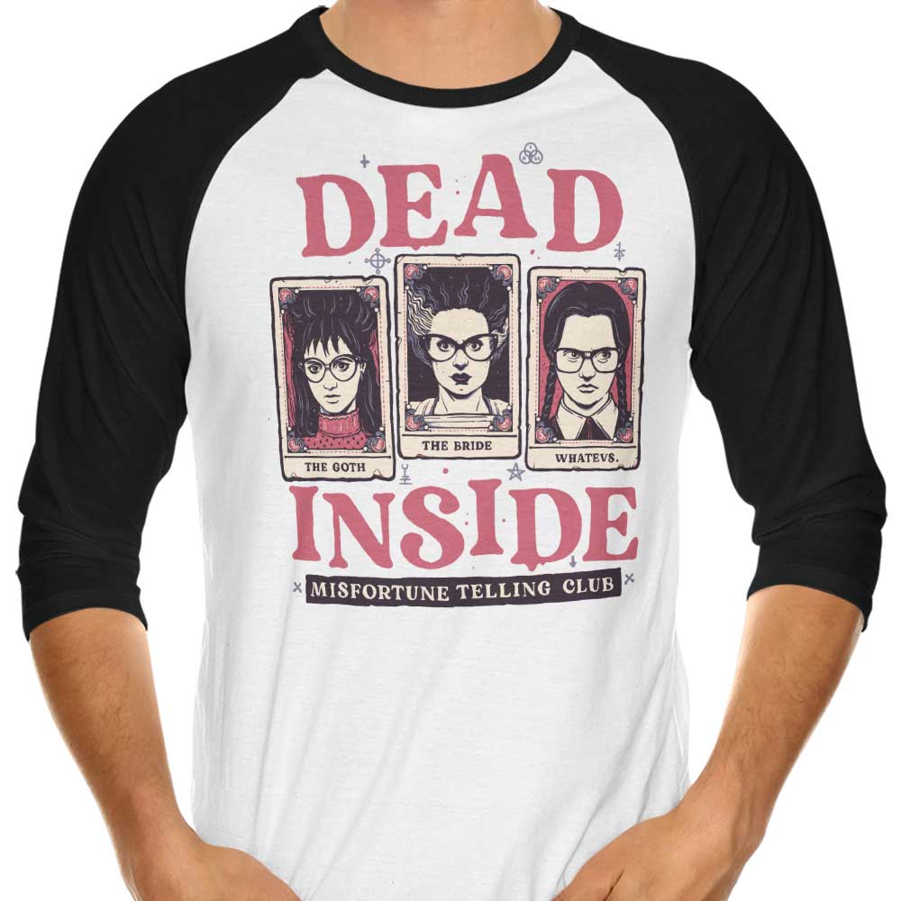 Misfortune Telling Club 3/4 Sleeve Raglan - Adult & Kids T-Shirts, Sweatshirts & Hoodies apparel design preview 1