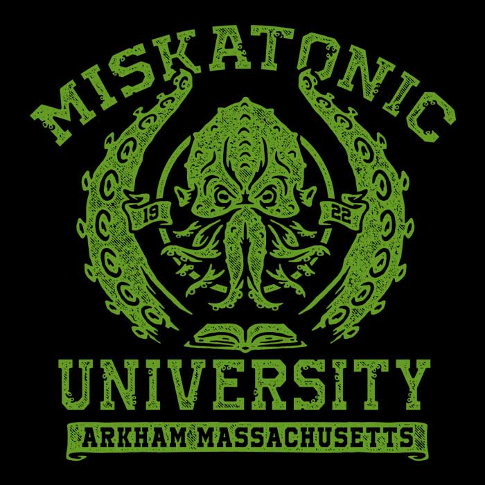 Miskatonic University - Adult & Kids T-Shirts, Sweatshirts & Hoodies apparel design preview 2