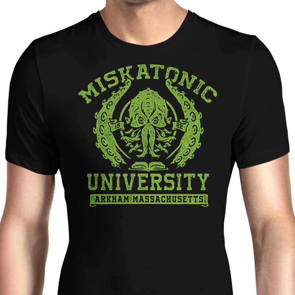 Miskatonic University Men's Apparel - Adult & Kids T-Shirts, Sweatshirts & Hoodies apparel design preview 1