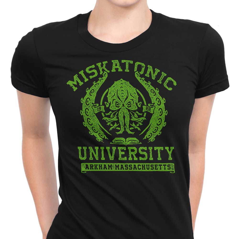 Miskatonic University Women's Apparel - Adult & Kids T-Shirts, Sweatshirts & Hoodies apparel design preview 1