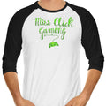 Miss Click Controller 3/4 Sleeve Raglan - Adult & Kids T-Shirts, Sweatshirts & Hoodies apparel design preview 1