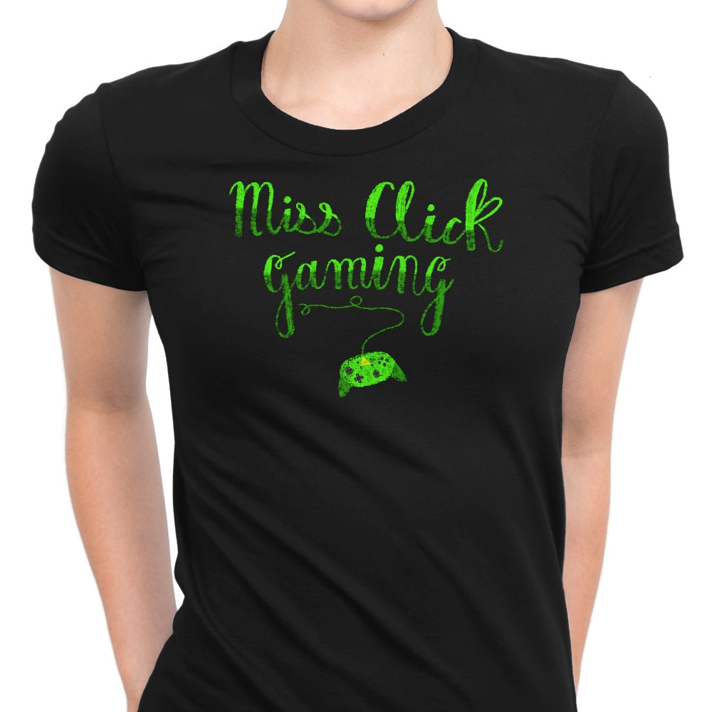 Miss Click Controller Women's Apparel - Adult & Kids T-Shirts, Sweatshirts & Hoodies apparel design preview 1