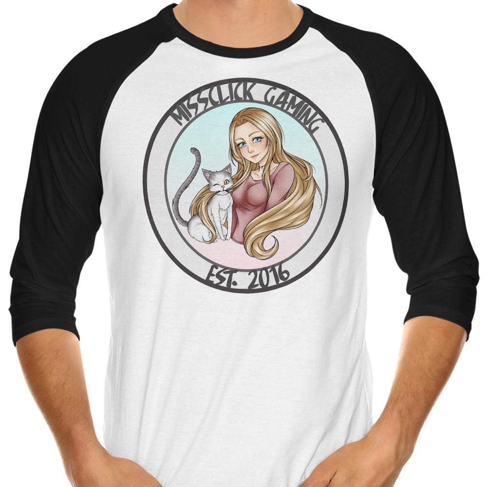 MissClick Gaming 3/4 Sleeve Raglan - Adult & Kids T-Shirts, Sweatshirts & Hoodies apparel design preview 1