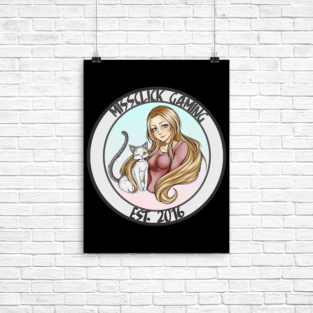 MissClick Gaming Poster - Adult & Kids T-Shirts, Sweatshirts & Hoodies apparel design preview 1