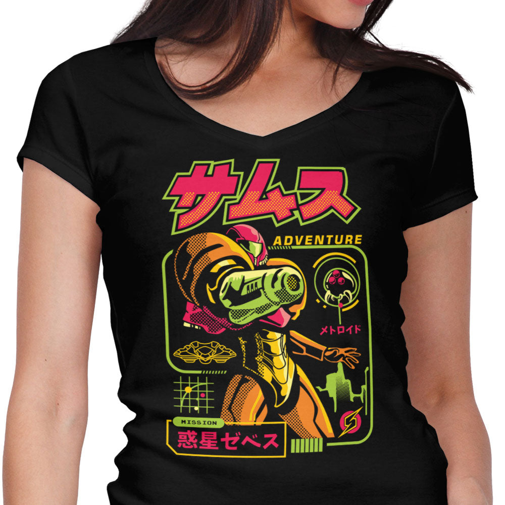 Mission Adventure Women's V-Neck - Adult & Kids T-Shirts, Sweatshirts & Hoodies apparel design preview 1