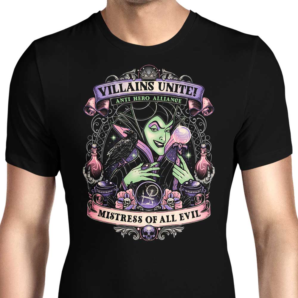Mistress of All Evil Men's Apparel - Adult & Kids T-Shirts, Sweatshirts & Hoodies apparel design preview 1