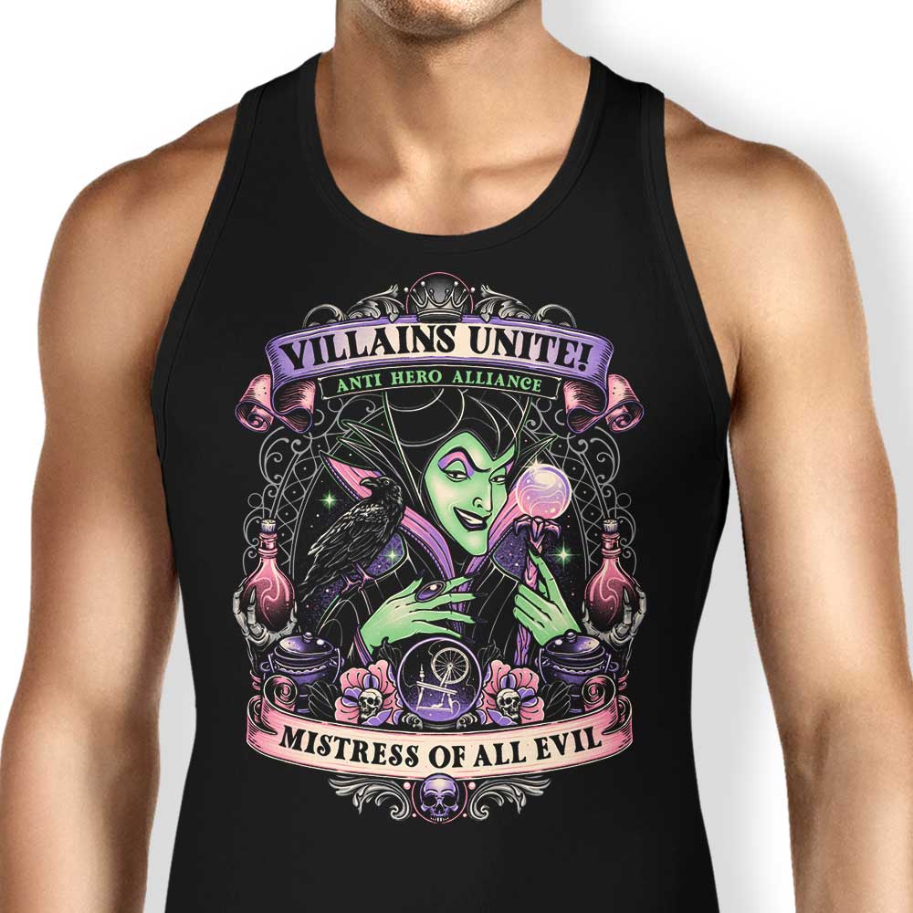 Mistress of All Evil Tank Top - Adult & Kids T-Shirts, Sweatshirts & Hoodies apparel design preview 1