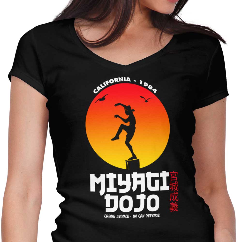 Miyagi Dojo Women's V-Neck - Adult & Kids T-Shirts, Sweatshirts & Hoodies apparel design preview 1