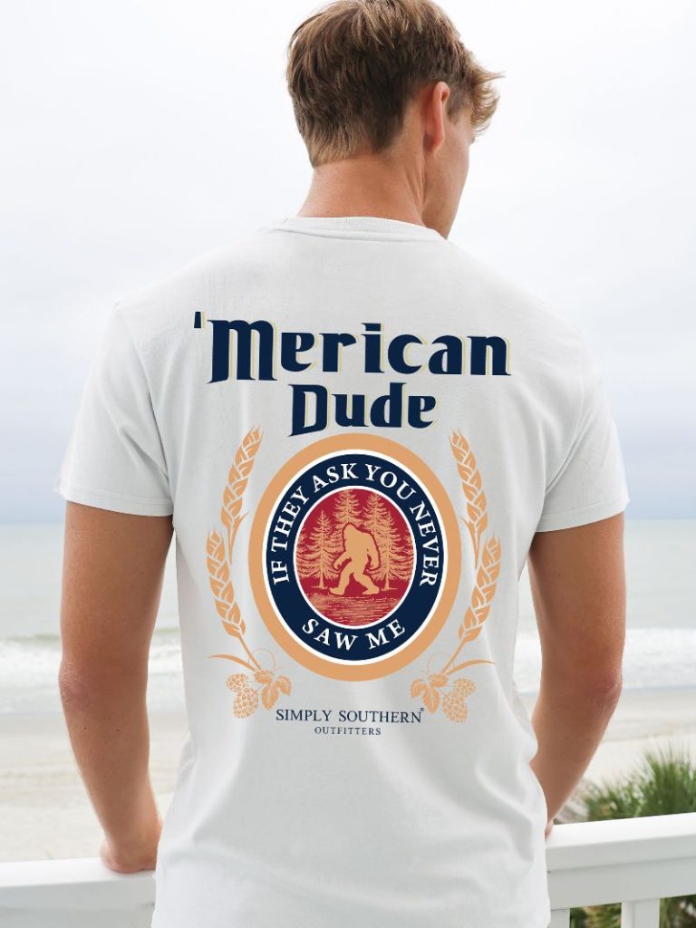 Simply Southern Merican Dude Sasquatch Logo - Adult & Kids T-Shirts, Sweatshirts & Hoodies apparel design preview 1