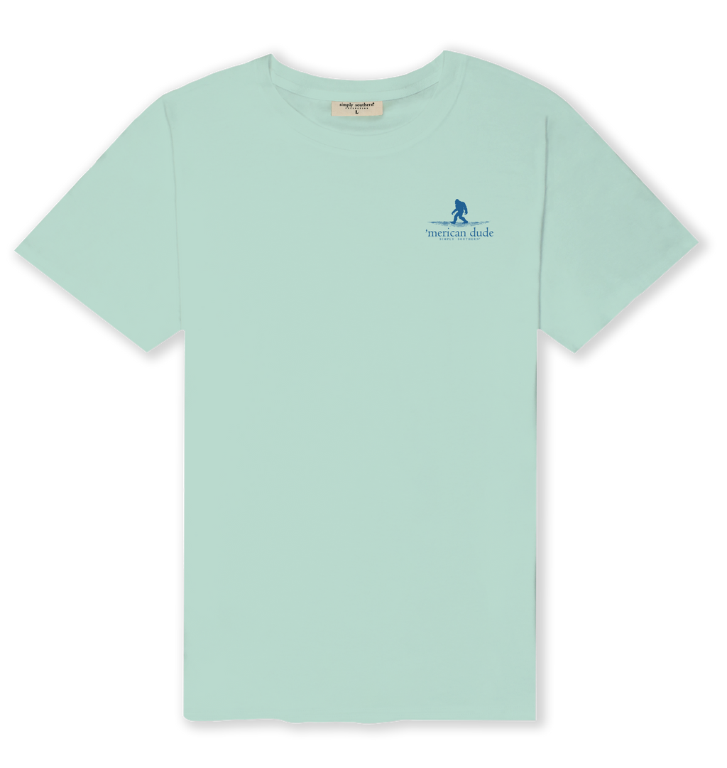 Simply Southern Merican Dude Sasquatch - Adult & Kids T-Shirts, Sweatshirts & Hoodies apparel design preview 2
