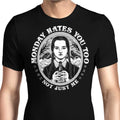 Monday Hates You Too Men's Apparel - Adult & Kids T-Shirts, Sweatshirts & Hoodies apparel design preview 1