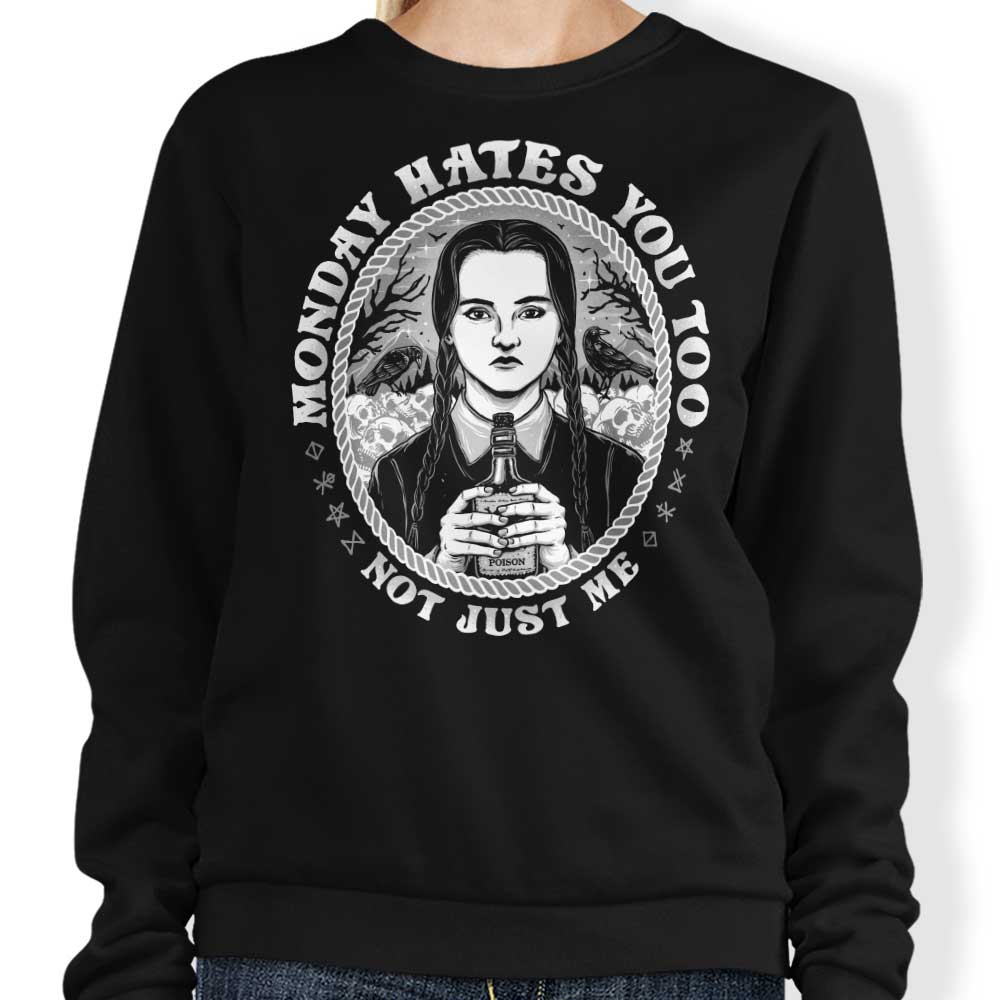 Monday Hates You Too - Adult & Kids T-Shirts, Sweatshirts & Hoodies apparel design preview 1
