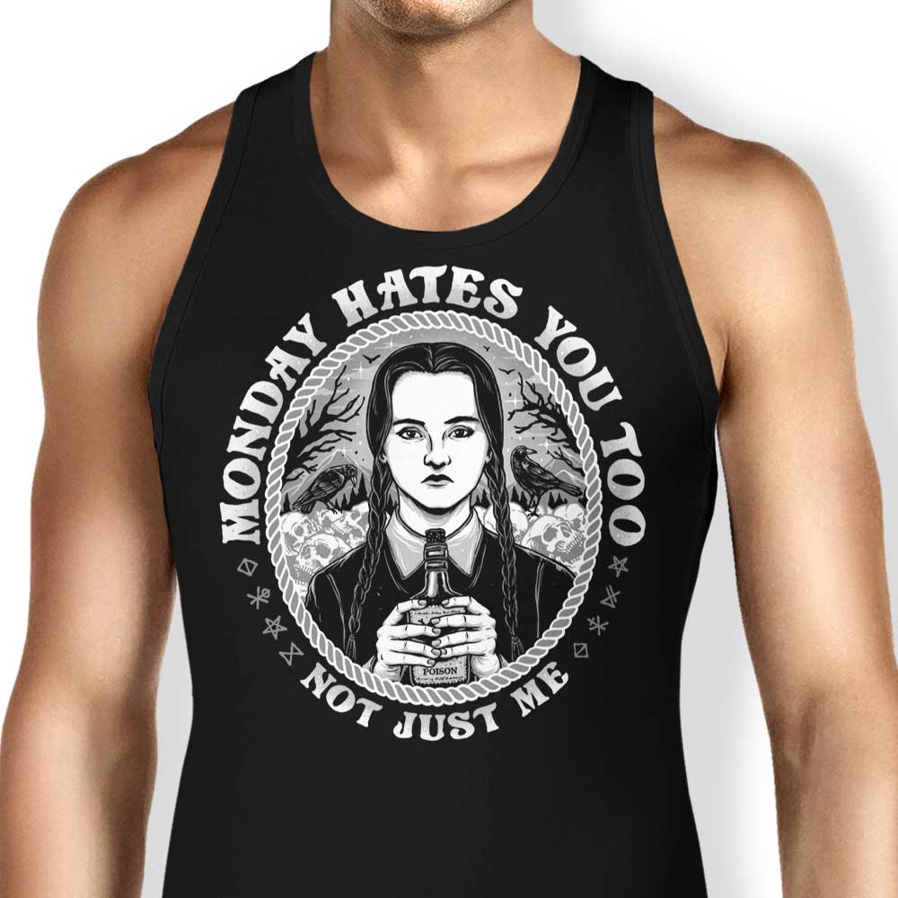 Monday Hates You Too Tank Top - Adult & Kids T-Shirts, Sweatshirts & Hoodies apparel design preview 1