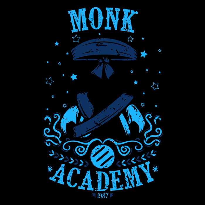 Monk Academy Youth Apparel - Adult & Kids T-Shirts, Sweatshirts & Hoodies apparel design preview 2