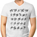 Monsterpedia Men's V-Neck - Adult & Kids T-Shirts, Sweatshirts & Hoodies apparel design preview 1