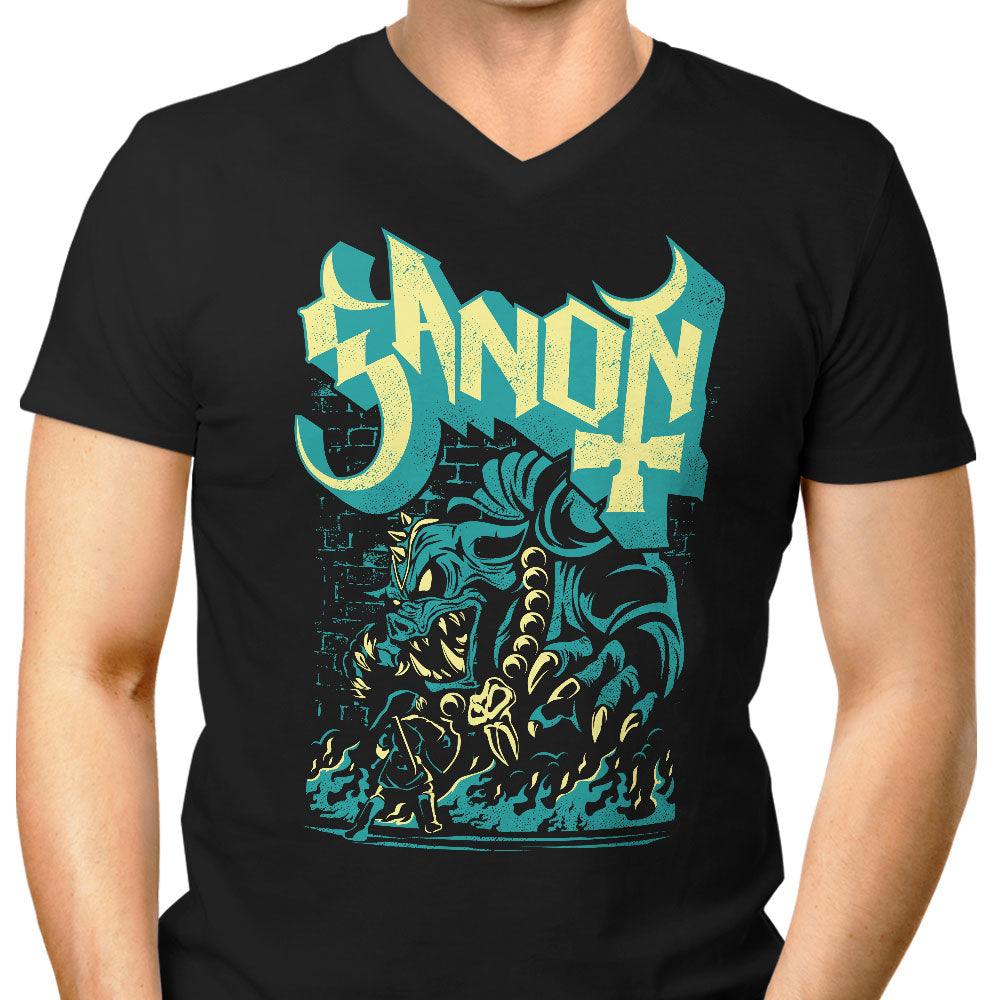 Monstrous Prince of Darkness Men's V-Neck - Adult & Kids T-Shirts, Sweatshirts & Hoodies apparel design preview 1