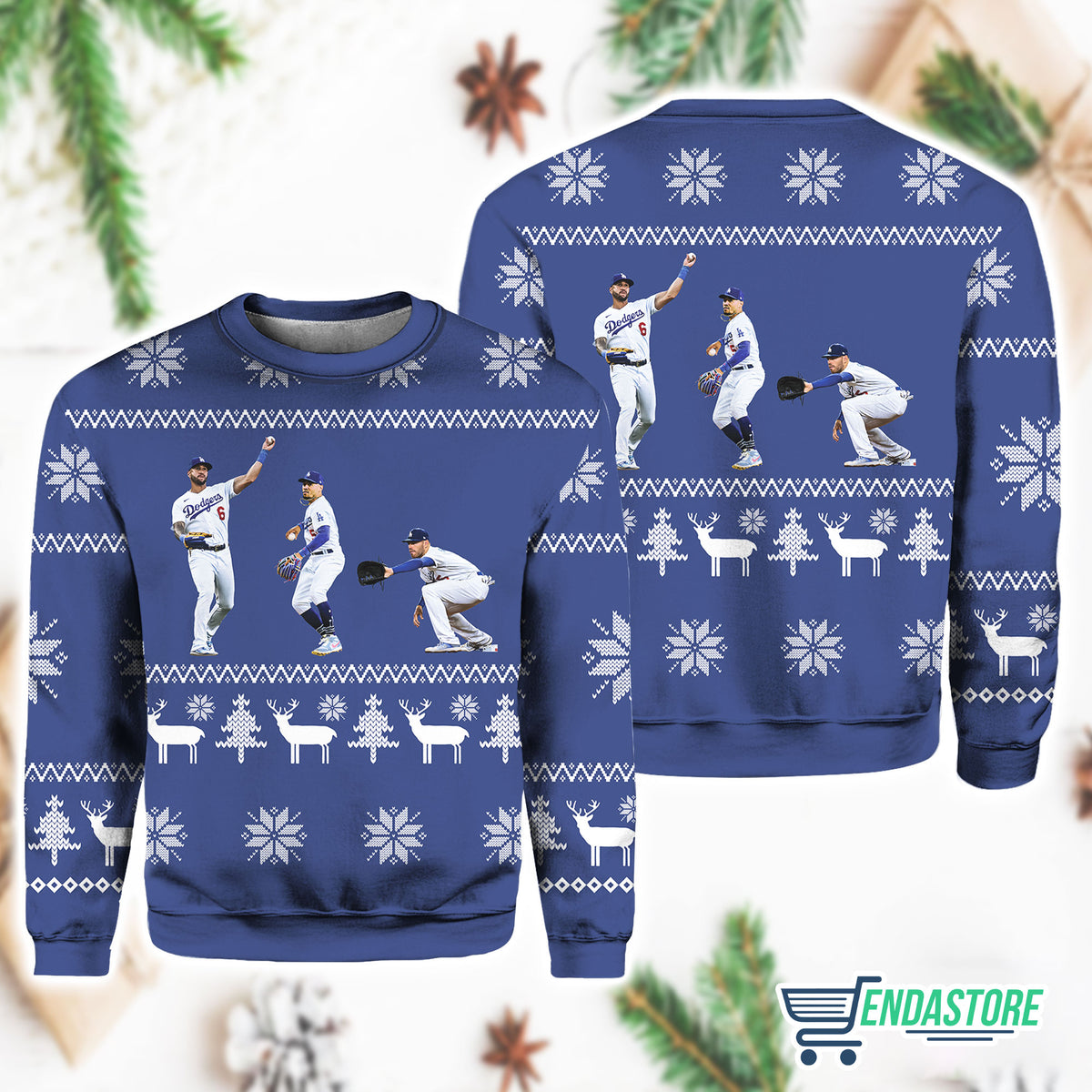 Mookie Freddie And David Dodger Ugly Christmas Sweater product image 4