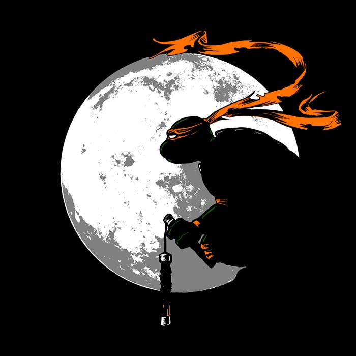 Moon Nunchaku Youth Apparel - Adult & Kids T-Shirts, Sweatshirts & Hoodies apparel design preview 2