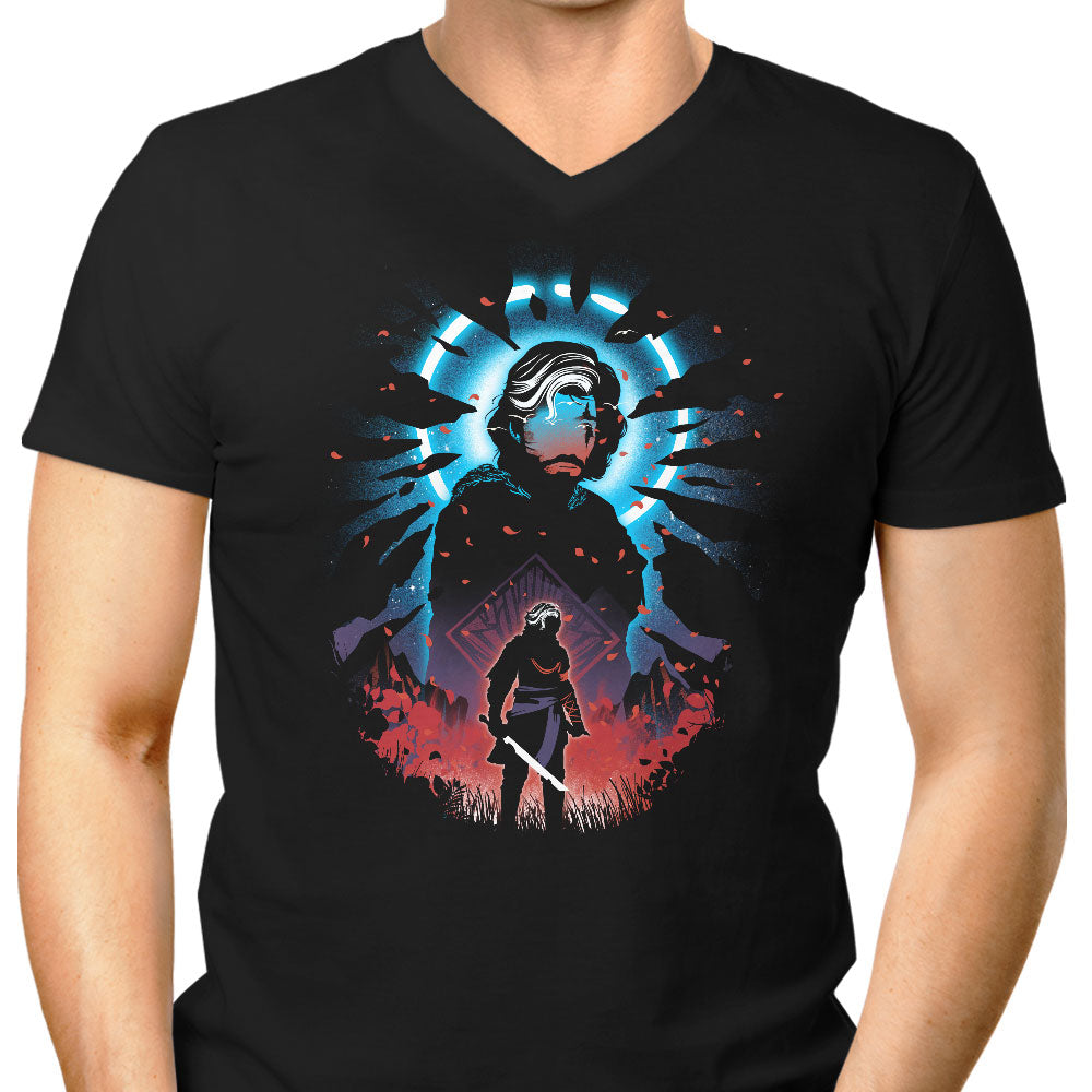 Moonfall Men's V-Neck - Adult & Kids T-Shirts, Sweatshirts & Hoodies apparel design preview 1