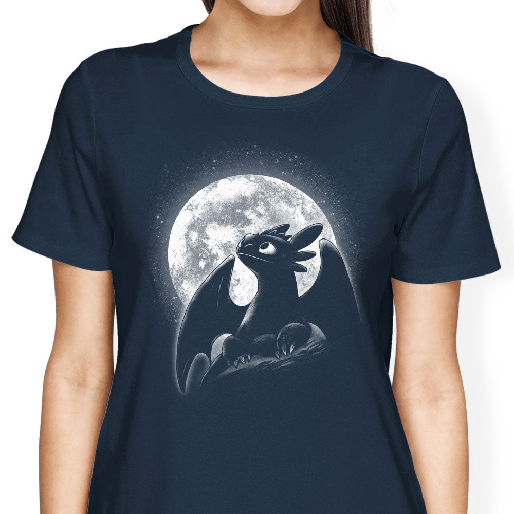 Moonlit Dragon Women's Apparel - Adult & Kids T-Shirts, Sweatshirts & Hoodies apparel design preview 2