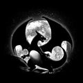 Moonlit Fire Coasters - Adult & Kids T-Shirts, Sweatshirts & Hoodies apparel design preview 1