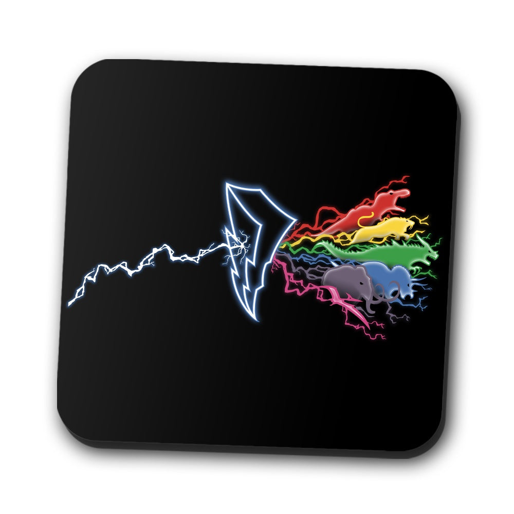 Morphin' Side of the Zords Coasters - Adult & Kids T-Shirts, Sweatshirts & Hoodies apparel design preview 1