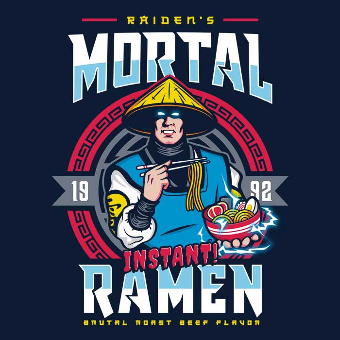 Mortal Ramen - Adult & Kids T-Shirts, Sweatshirts & Hoodies apparel design preview 2