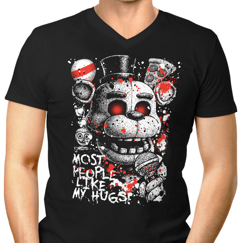 Most People Like My Hugs Men's V-Neck - Adult & Kids T-Shirts, Sweatshirts & Hoodies apparel design preview 1