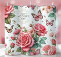 Happy Mothers Day Rose and Butterfly 20 oz Skinny - Adult & Kids T-Shirts, Sweatshirts & Hoodies apparel design preview 1