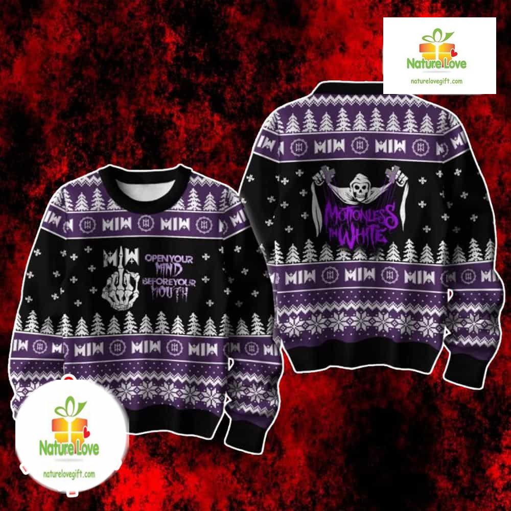 Motionless In White Ugly Christmas Sweater Gothic Holiday Knit product image