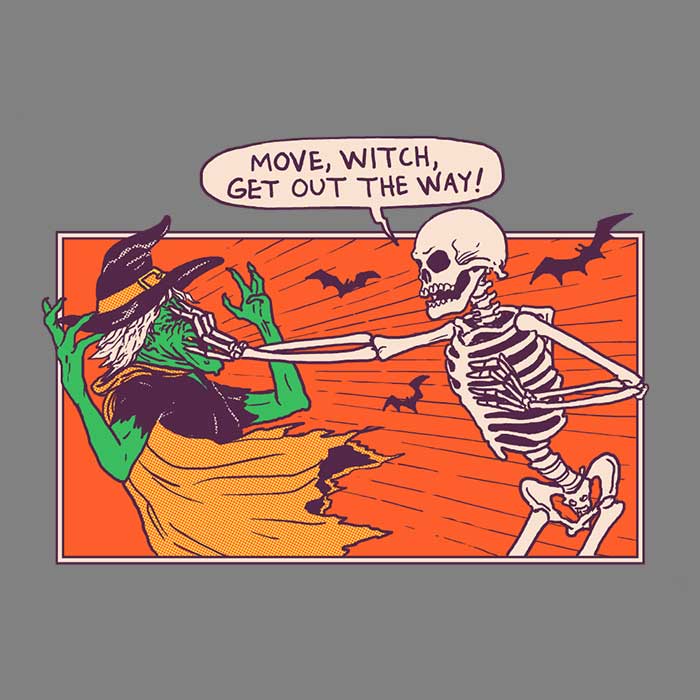 Move Witch - Adult & Kids T-Shirts, Sweatshirts & Hoodies apparel design preview 2