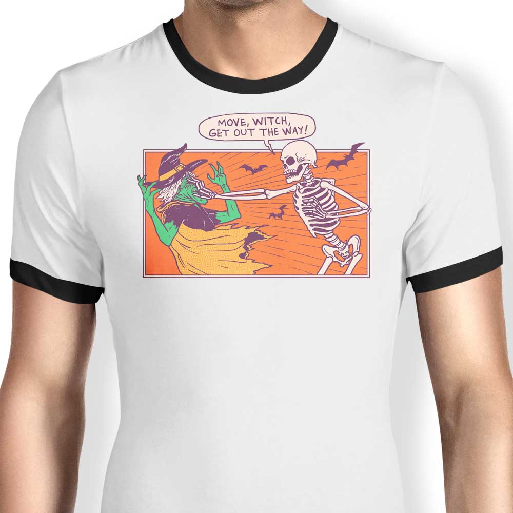Move Witch Ringer - Adult & Kids T-Shirts, Sweatshirts & Hoodies apparel design preview 1