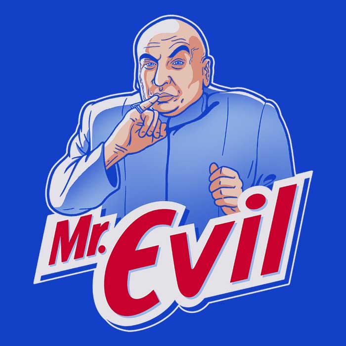 Mr. Evil Men's Apparel - Adult & Kids T-Shirts, Sweatshirts & Hoodies apparel design preview 2