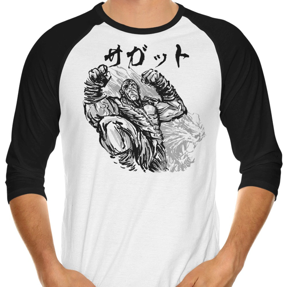 Muay Tahi God 3/4 Sleeve Raglan - Adult & Kids T-Shirts, Sweatshirts & Hoodies apparel design preview 1