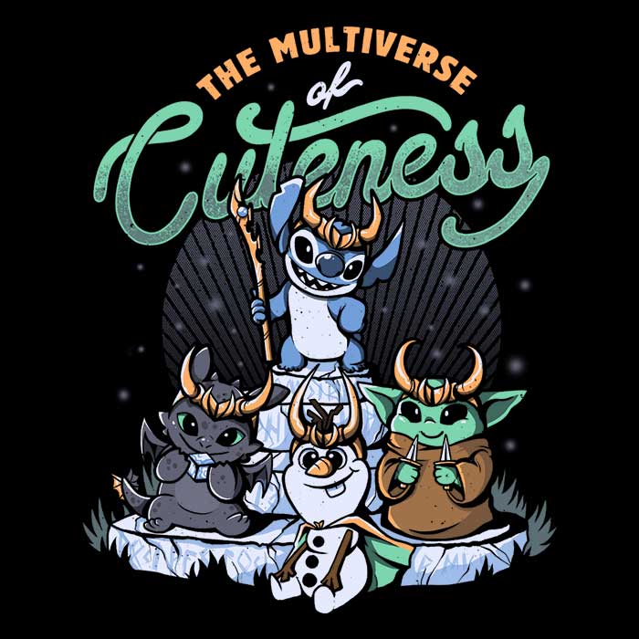 Multiverse of Cuteness Men's Apparel - Adult & Kids T-Shirts, Sweatshirts & Hoodies apparel design preview 2