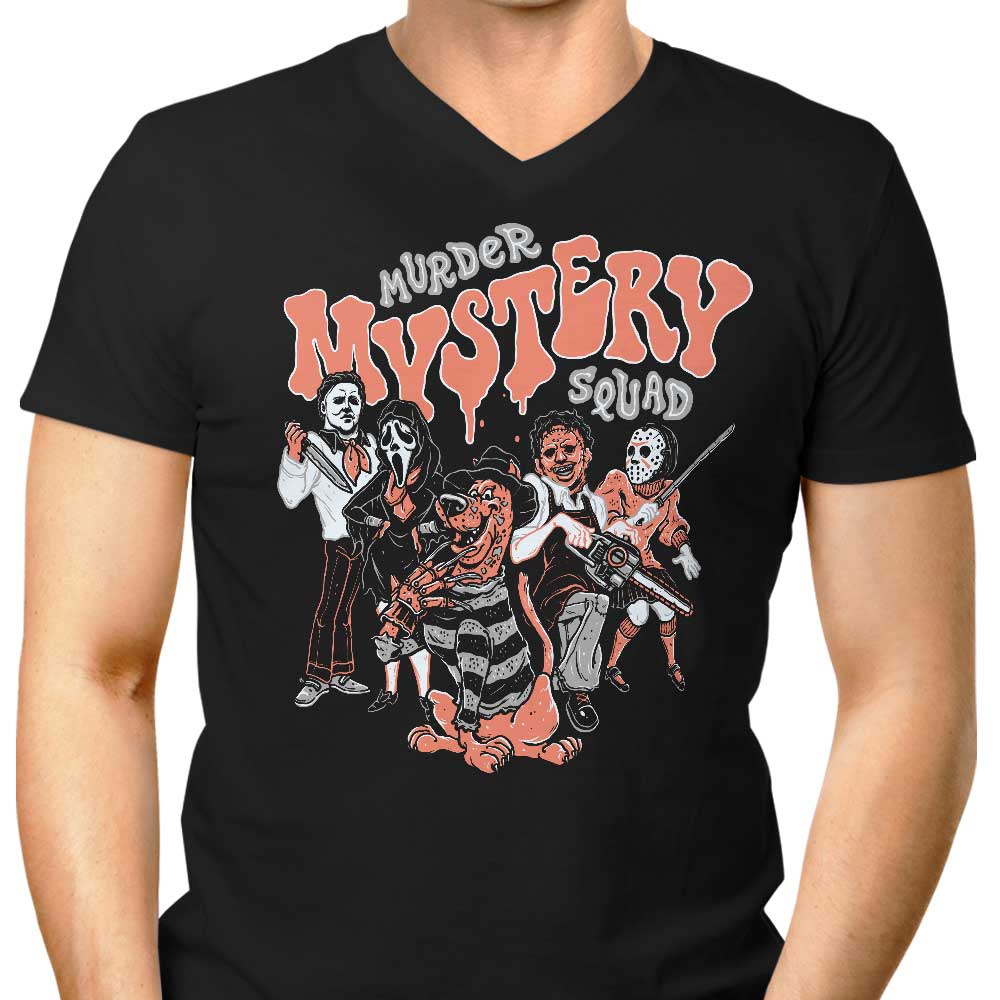 Murder Mystery Squad Men's V-Neck - Adult & Kids T-Shirts, Sweatshirts & Hoodies apparel design preview 1