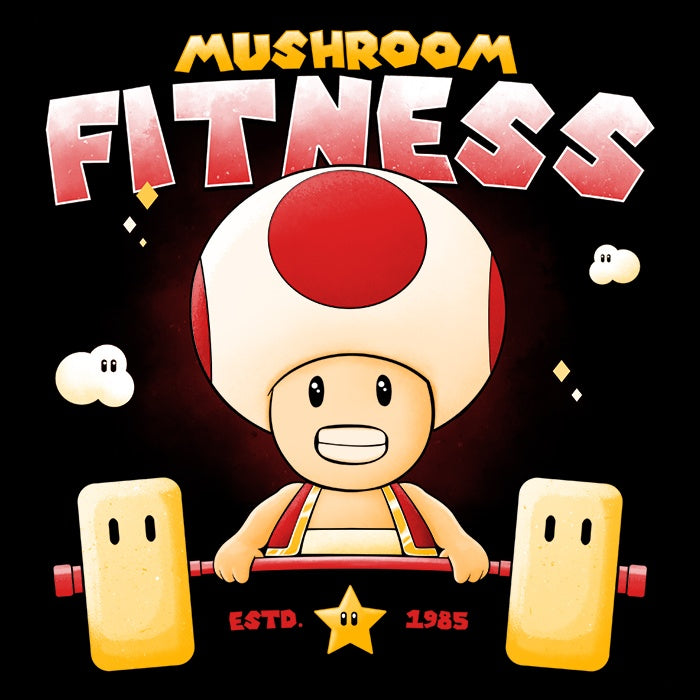 Mushroom Fitness Men's Apparel - Adult & Kids T-Shirts, Sweatshirts & Hoodies apparel design preview 2