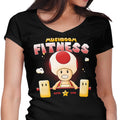 Mushroom Fitness Women's V-Neck - Adult & Kids T-Shirts, Sweatshirts & Hoodies apparel design preview 1