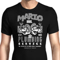 Mushroom Kingdom Plumbing Service Men's Apparel - Adult & Kids T-Shirts, Sweatshirts & Hoodies apparel design preview 1