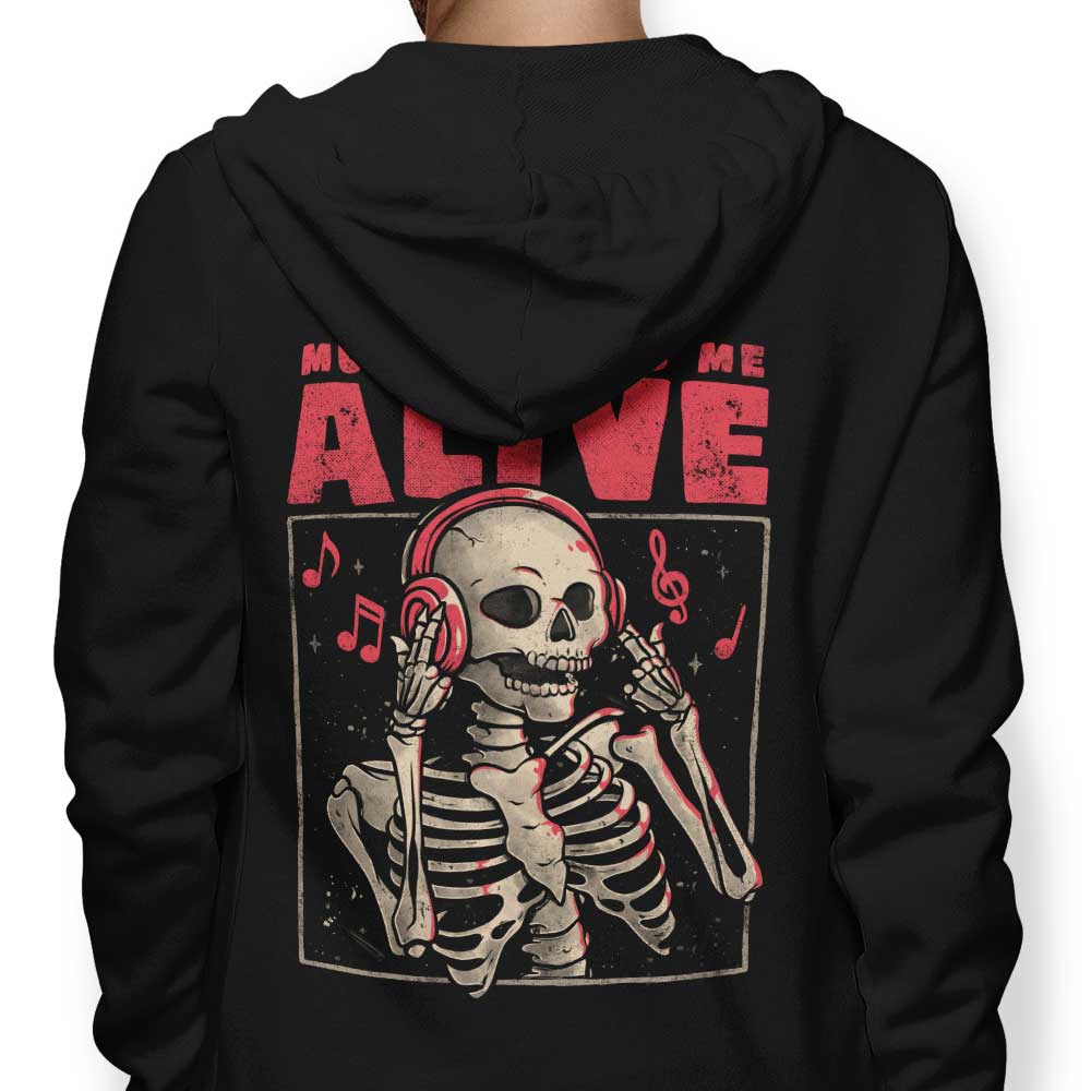 Music Keeps Me Alive - Adult & Kids T-Shirts, Sweatshirts & Hoodies apparel design preview 1