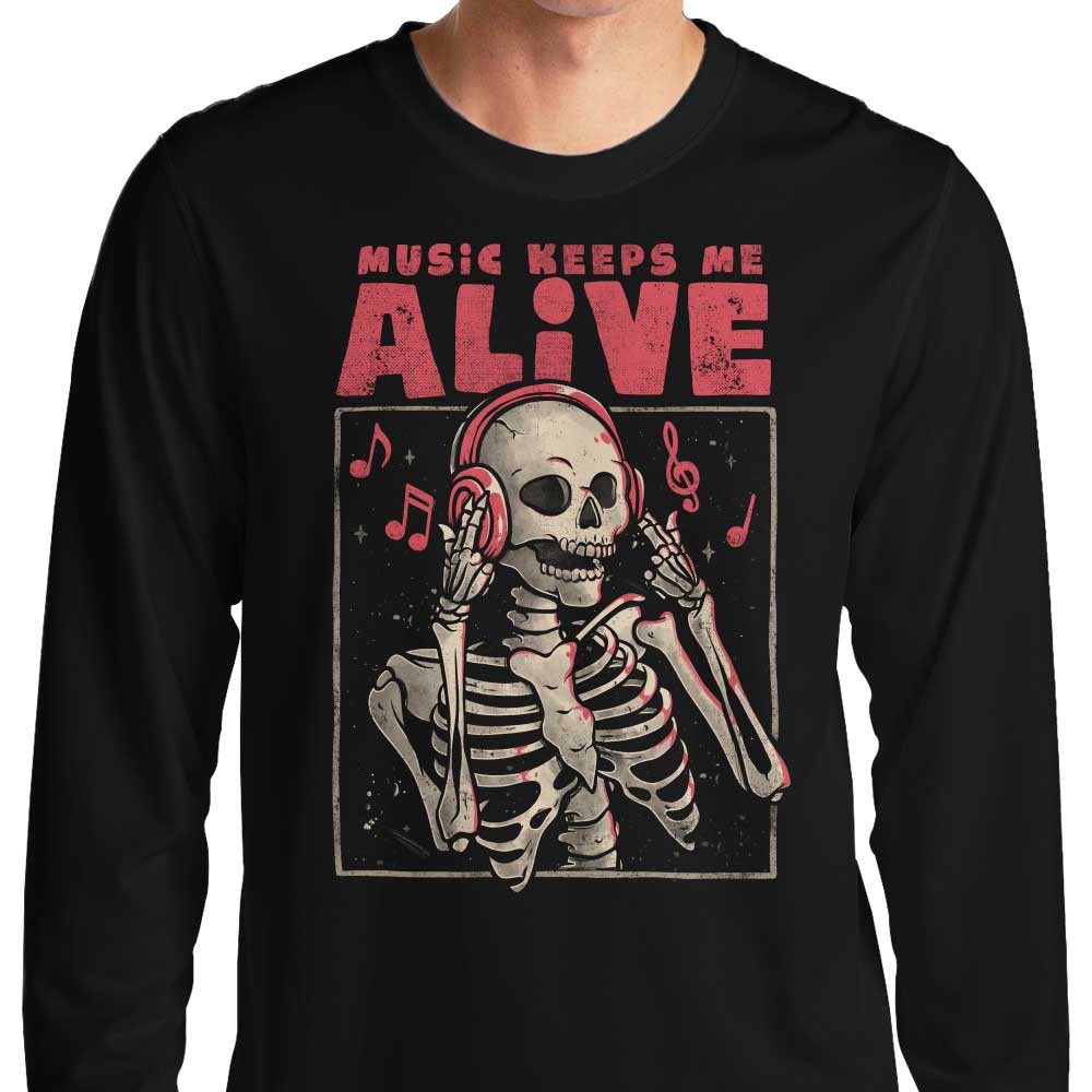 Music Keeps Me Alive - Adult & Kids T-Shirts, Sweatshirts & Hoodies apparel design preview 1