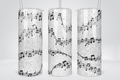 Music Notes 20 oz Skinny Tumbler Cup With Straw - Adult & Kids T-Shirts, Sweatshirts & Hoodies apparel design preview 1